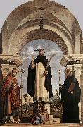 CIMA da Conegliano St Peter Martyr with St Nicholas of Bari, St Benedict and an Angel Musician dfg Spain oil painting artist